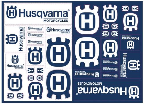 Articulo Fan HUSQVARNA Sticker Sheet 2022
