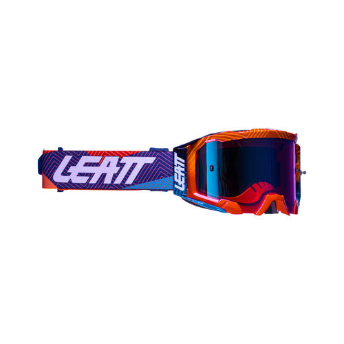 Gafas Velocity 5.5 Iriz Neon Naranja Azul UC 26% LEATT 2022